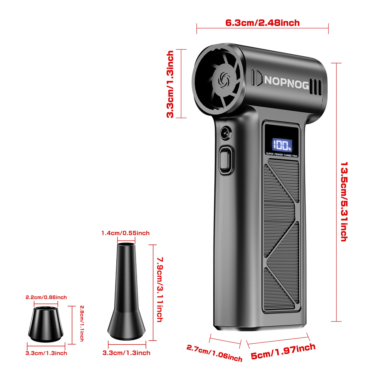 DetailPro | Ultra Voltex Pro | Tackle Winter Snow, Dust & Debris Instantly: The Ultimate 110,000RPM Portable Turbo Blower