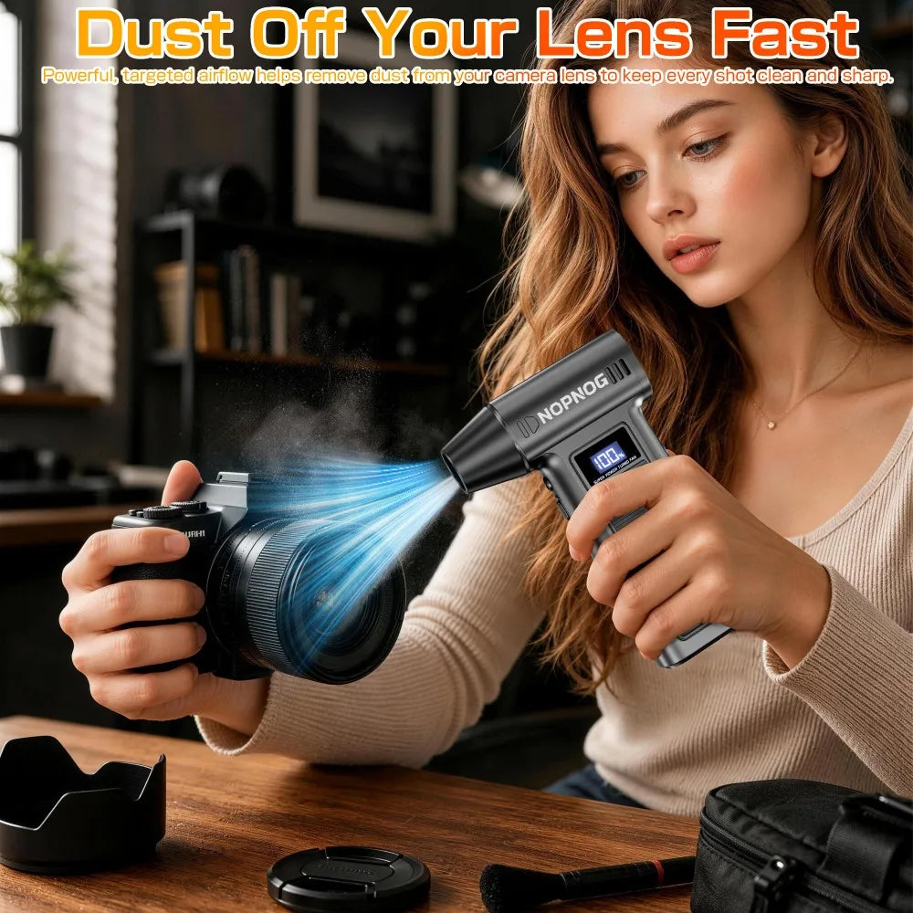 DetailPro | Ultra Voltex Pro | Tackle Winter Snow, Dust & Debris Instantly: The Ultimate 110,000RPM Portable Turbo Blower